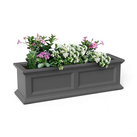 Mayne® Fairfield Window Box In Graphite Grey Bed Bath And Beyond