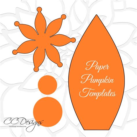 paper pumpkin templates catching colorflies