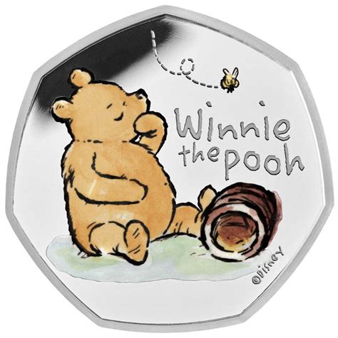 disney classic winnie  pooh uk united kingdom  pence proof coin