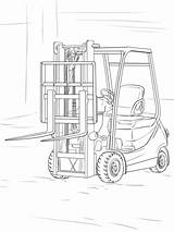 Coloring Forklift Pages Printable Truck Parts Crafts Trucks Colouring Category Choose Board Supercoloring sketch template