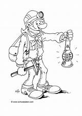 Minero Minatore Miner Malvorlage Mijnwerker Kleurplaat Coloriage Mineur Mining Educativos Kleurplaten Imprimir Profesiones Educima Actividades Téléchargez Scarica sketch template