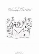 Pages Coloring Bridal Shower Printable Adults Educational Word Search sketch template