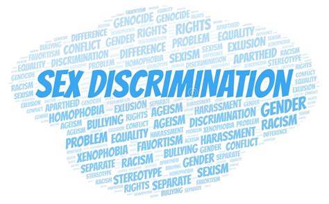 Sex Discrimination Type Of Discrimination Word Cloud Stock