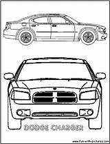 Coloring Dodge Charger Pages Car Printable Popular sketch template