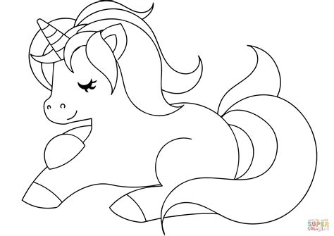 cute unicorn coloring page  printable coloring pages