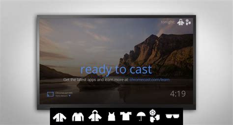 google chromecast home screen    features