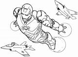 Coloring Pages Iron Man Ironman Printable Everfreecoloring sketch template