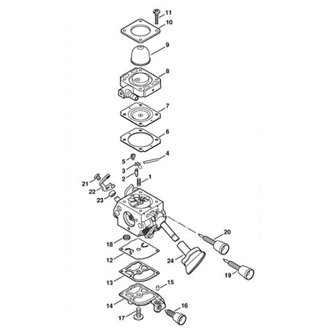 stihl bg  blower bg parts diagram carburetor cm sc br