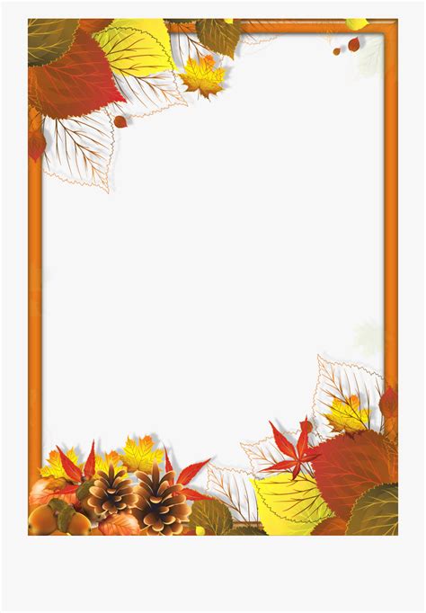 fall page border clipart   cliparts  images