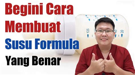 membuat susu formula  benar ensiklopedia dokter tutorial