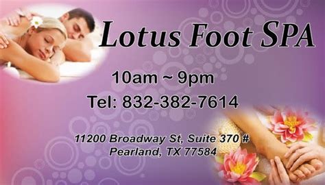 lotus foot spa updated april   reviews  broadway st