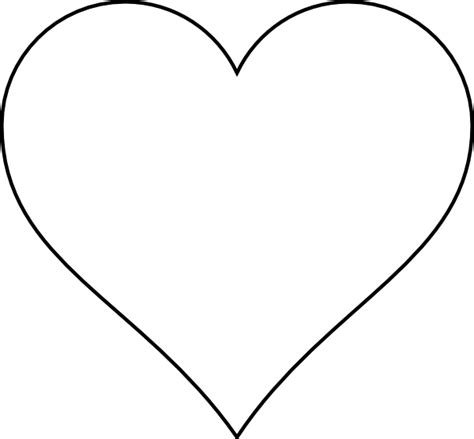 large heart stencil clipart