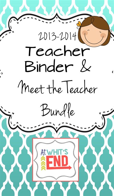 limited time   pages  teacher binder  meet