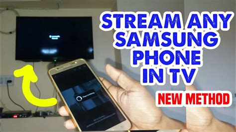 cast   samsung phone  tv enable screen mirroring feature  working youtube