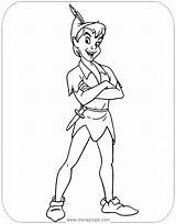 Pan Peter Coloring Pages Disneyclips Standing sketch template
