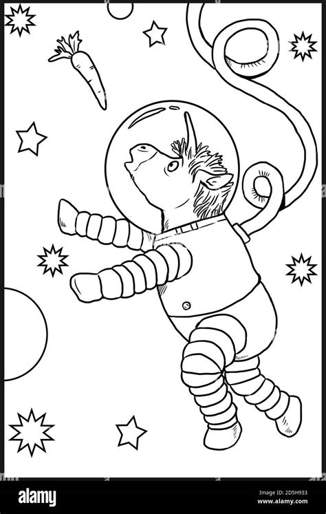 funny unicorn astronaut  coloring coloring page  horse lovers