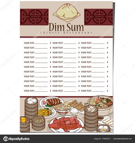 chinese food menu template food ideas
