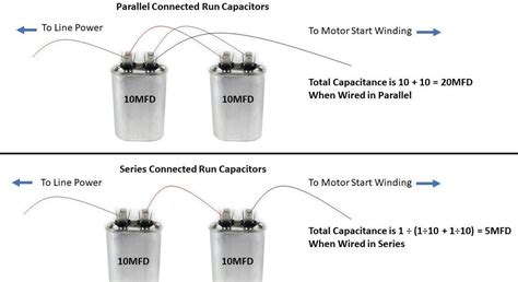 wiring diagram gallery wiring capacitors  series