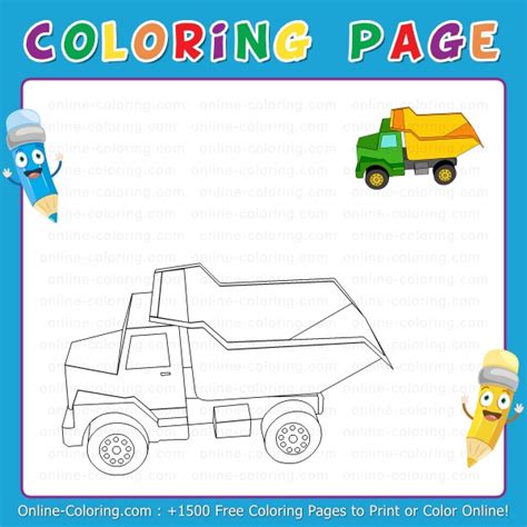 dumper truck   coloring page