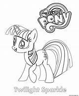 Sparkle Twilight Mlp Coloring Pages Printable sketch template