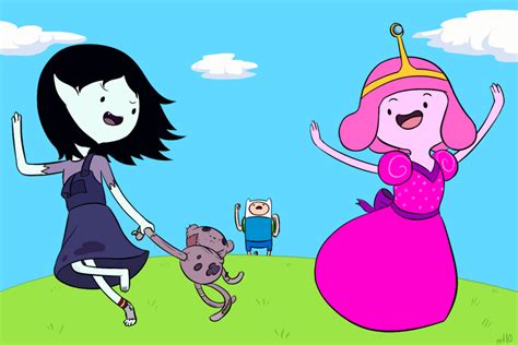 Adventure Time Time Marceline And Princess Bubblegum Art