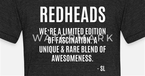 natural redhead quotes unisex tri blend t shirt spreadshirt
