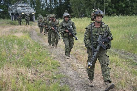 canadian soldiers  latvia strive  win hearts minds  integrate multinational force rci