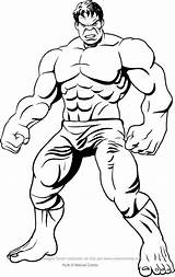 Colorir Vingadores Frontal Hulk sketch template