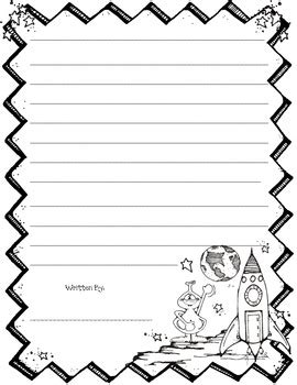 fantasy space writing paper   cleve tpt
