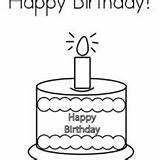 Candle Birthday Coloring Pages Drawing Kids Netart sketch template