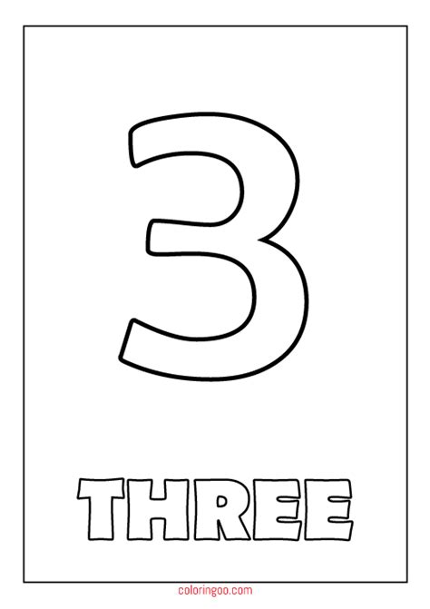 printable number   coloring page   kids