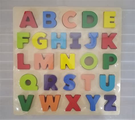 spark  wood alphabet puzzle toy  baby kids hobbies toys toys