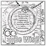 Coloring Wisdom Bible Verse Sheets Pages Treasure Colouring Fear Lord Proverbs Childrens Activity Children Gems Box Scripture Christian Azcoloring Popular sketch template
