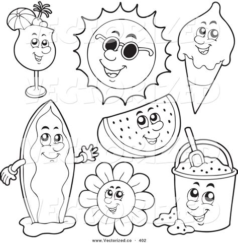 coloring pages  summer season  printables
