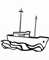 Fishing Boat Coloring Pages Sail Three Kidsplaycolor sketch template
