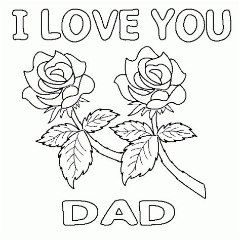 love  coloring pages love  dad flowers coloring pages