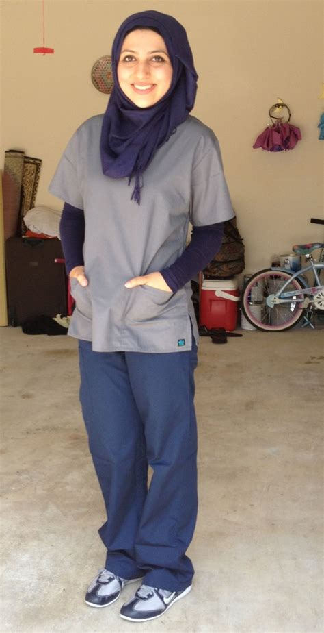 beautiful hijabi nurse