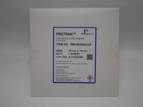 protran nitrocellulose hybridization transfer membrane  um  sheet  cm   cm perkinelmer