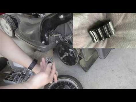 honda hrx hxa  propelled mower gear  wheel replacement youtube