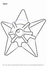Pokemon Staryu Draw Drawing Step Drawingtutorials101 Make Tutorials Coloring Pages Improvements Necessary Finally Finish Tutorial sketch template