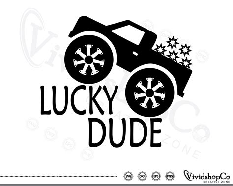 Lucky Dude Svg Dude Svg Lucky Dude Clipart Lucky Files For Etsy Uk