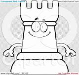 Mascot Chess Rook Happy Outlined Coloring Clipart Cartoon Vector Illustration Thoman Cory Regarding Notes Quick sketch template