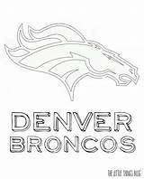 Broncos Coloring Pages Denver Bowl Super Logos Logo Colouring Colorado Superbowl sketch template