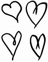 Hand Heart Drawn Drawing Hearts Collage Sheet Simple Clip Digital Printable Artwork Anatomical Clipart Clipartmag Transparent Stamp Correct Anatomically sketch template