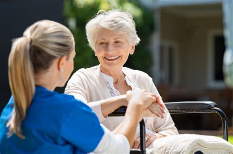 Nurse Takes Care Of Old Patient Corbin Health And Rehabilitation Center