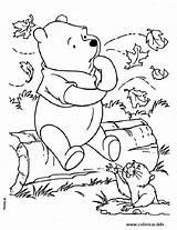 Pooh Coloring Winnie Pages Thinking Kids Printable Fall Autumn Fun Bear Boyama Sheet Es Kaynak Crafts Birthday Christmas sketch template