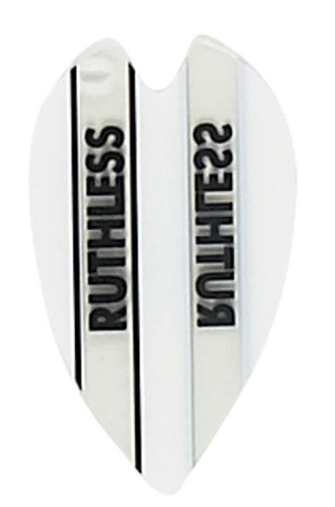 ruthless clear panel dart flights  micron  retro white ruthless retro