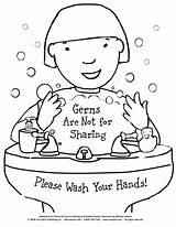 Coloring Hands Wash Washing Signs Care Health Awareness Raise sketch template
