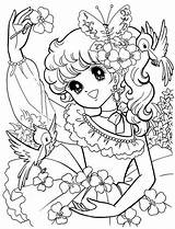 Coloring Pages Anime Manga Para Printable Flower Princess Girl Flowers Colorir Boneca Kawaii Book Desenhos Birds Nurie Nature Frozen Girls sketch template