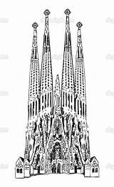 Sagrada Gaudi Coloriage Sketchite sketch template